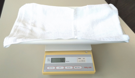 デジタル体重計（5g）の測定方法