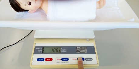 デジタル体重計（5g）の測定方法