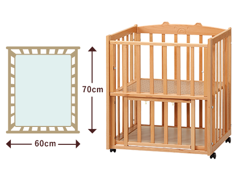 ハーフサイズベビーベッド