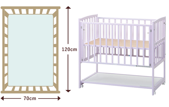 レギュラーサイズベビーベッド