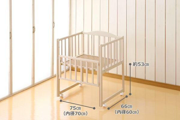 ハーフ＆ハーフ 【ホワイトウォッシュ】 | ベビーベッド・ベビー用品